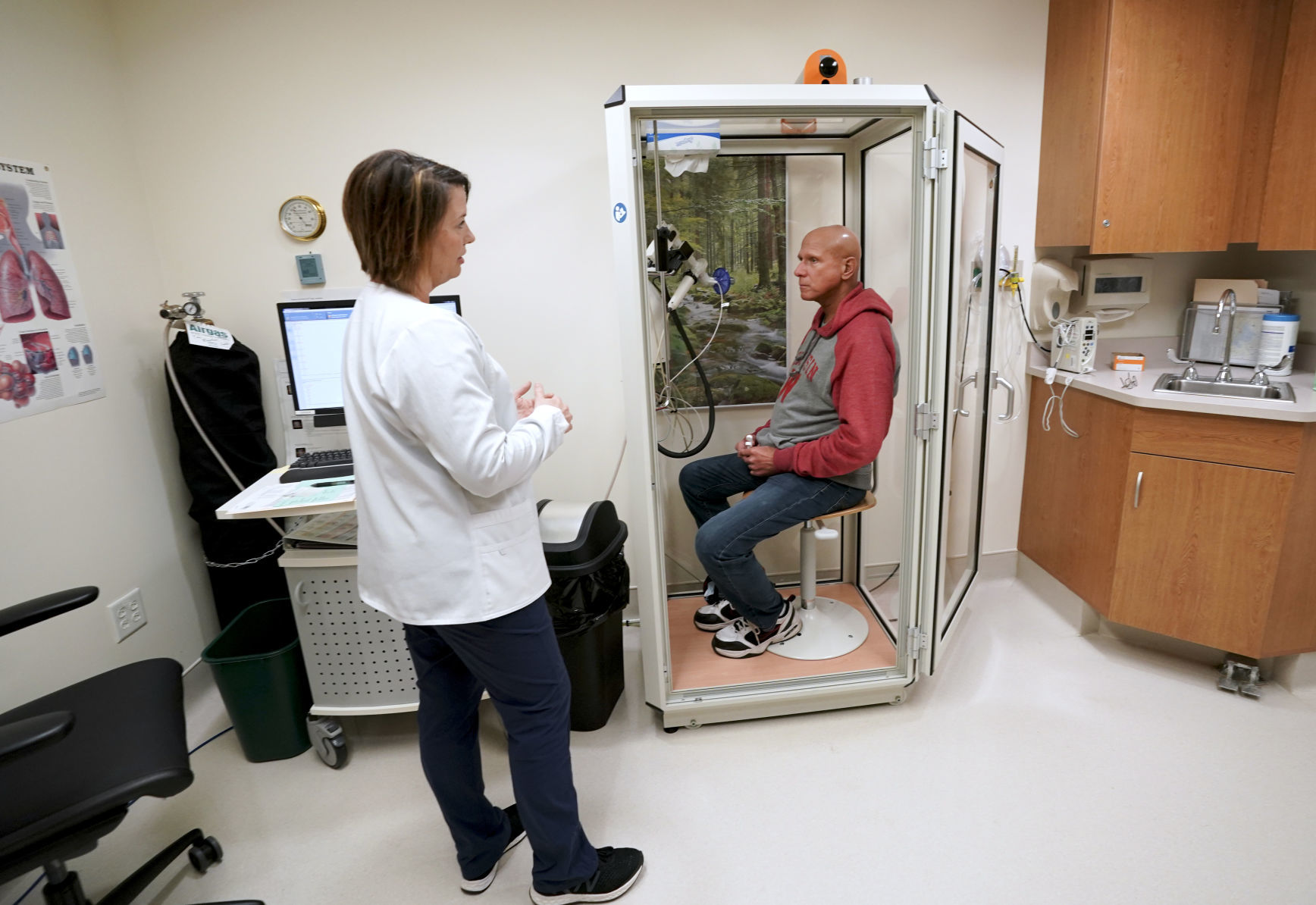 Charles and respiratory therapist